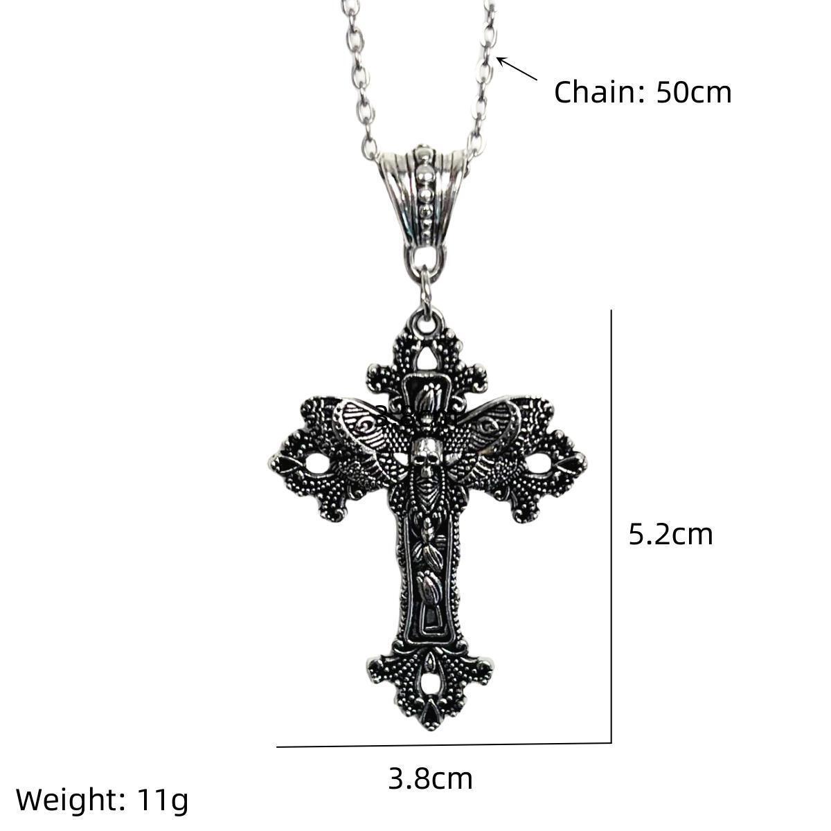 Zinc alloy Material Hip-Hop Cross Zinc Alloy Plating Men's Pendant Necklace
