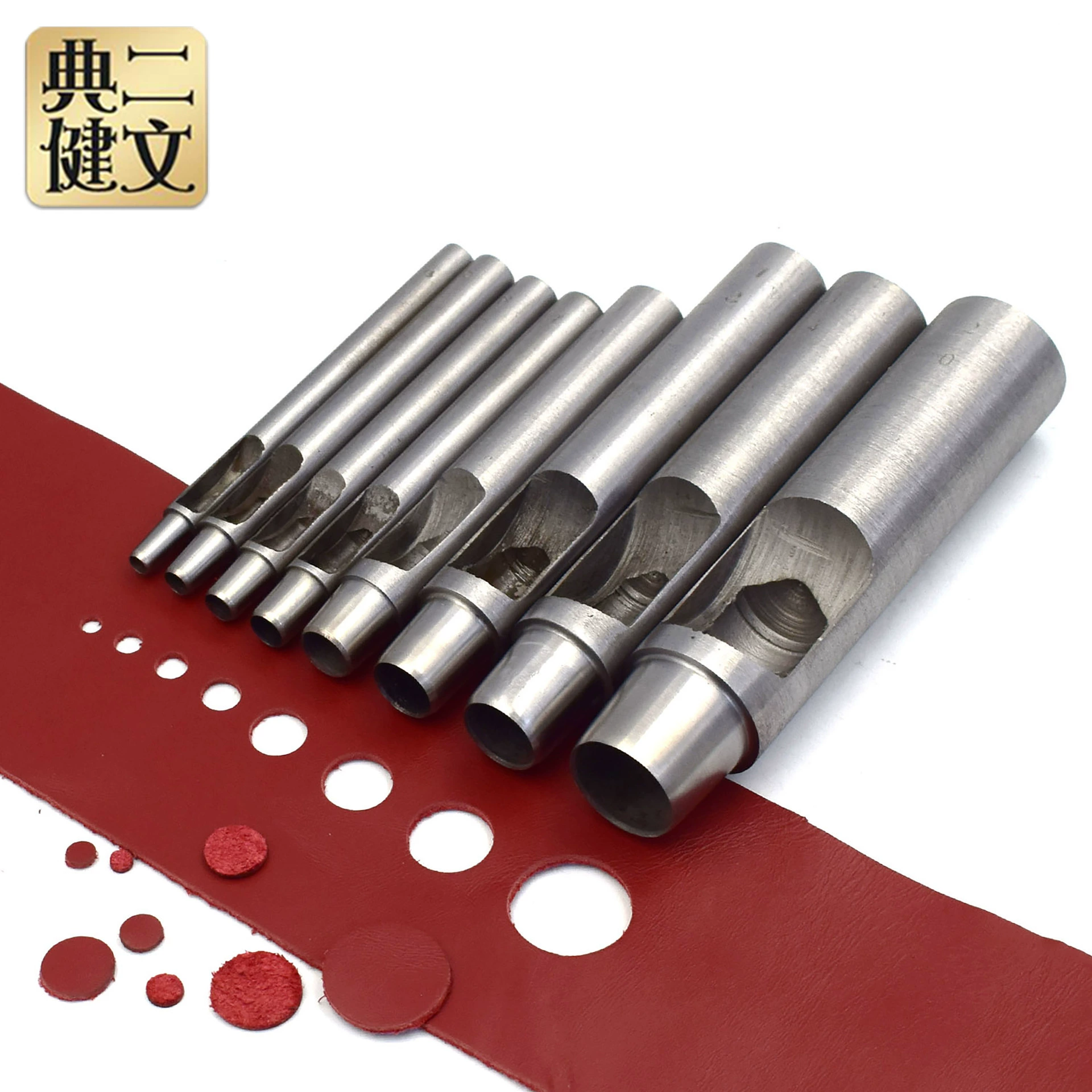 Корейский ремесло прямой удар круглый Дырокол кожаный ремень удар Удар ремень Штамповочный Инструмент non-spc удар