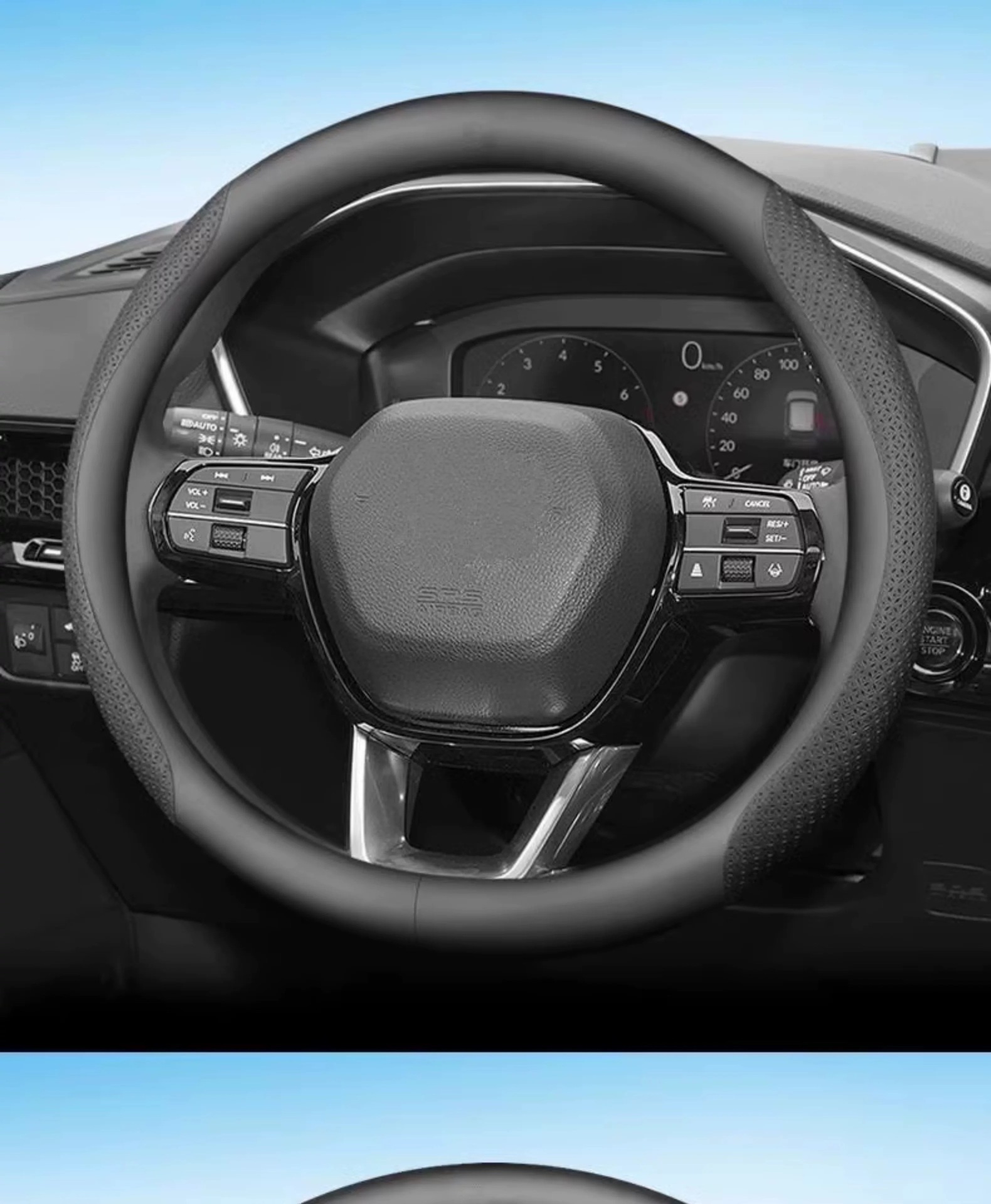 Suitable for Car Universal Steering Wheel Cover, Ultra-Thin, Non-Slip, Sweat-Absorbent, Breathable and Wear-Resistant, Universal Round D-Type Cross-Border Export