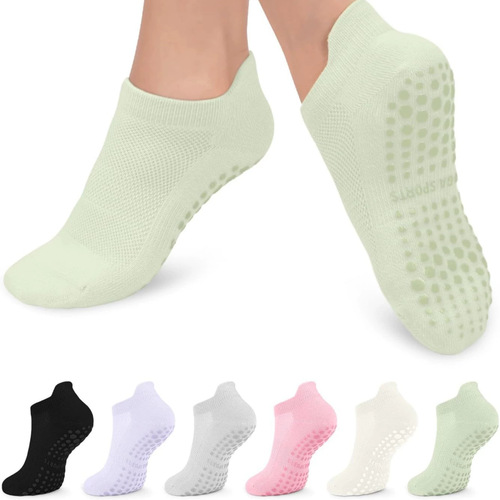 Yoga socks, cotton, silicone non-slip indoor fitness Pilates socks, boneless mesh sports socks, short socks