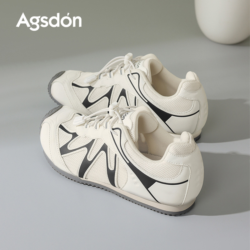 Augu Shi Dengde zapatos de entrenamiento para mujeres 2025 nuevos zapatos de carreras de nicho retro de otoño zapatos deportivos planos zapatos de pizarra