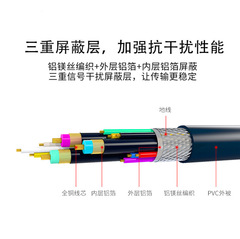 All-copper vga cable 3+6 high-definition cable TV projector computer monitor screen connection cable VGA video data cable