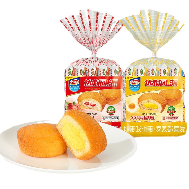 【达利园蛋黄派230g】注心派蛋糕早餐糕点休闲零食小吃食品批发