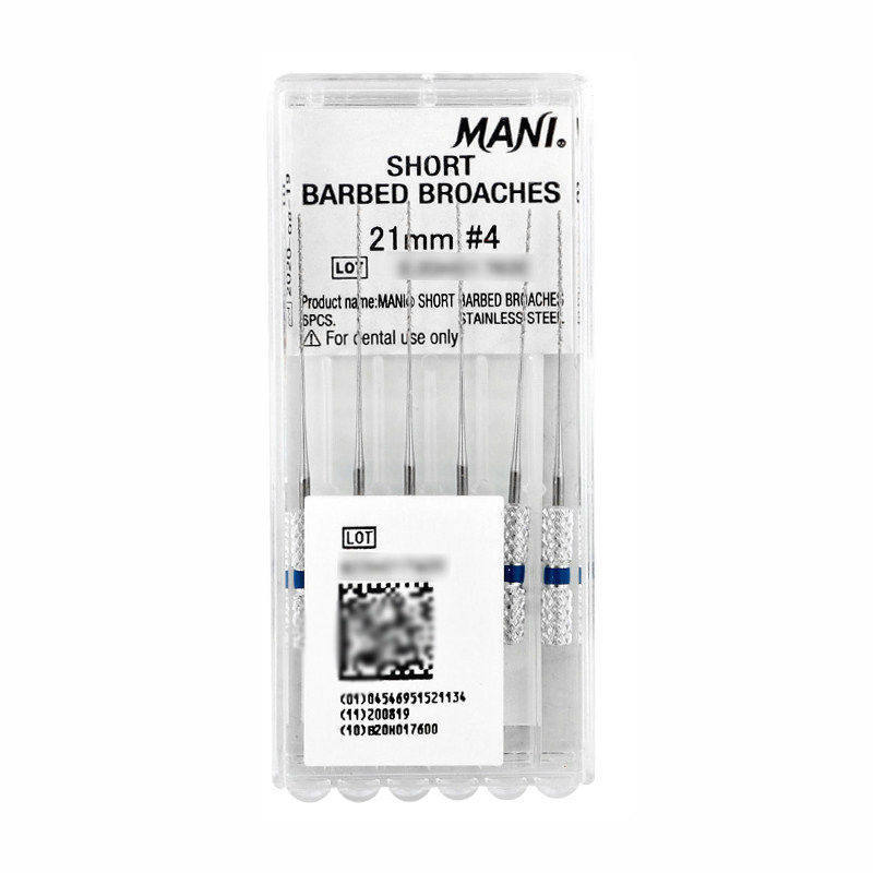 Material dental Mani Mani aguja dental de algodón sonda dental sin Mango aguja nerviosa con mango aguja de extracción de médula ósea aguja de lavado de médula ósea Lima oral