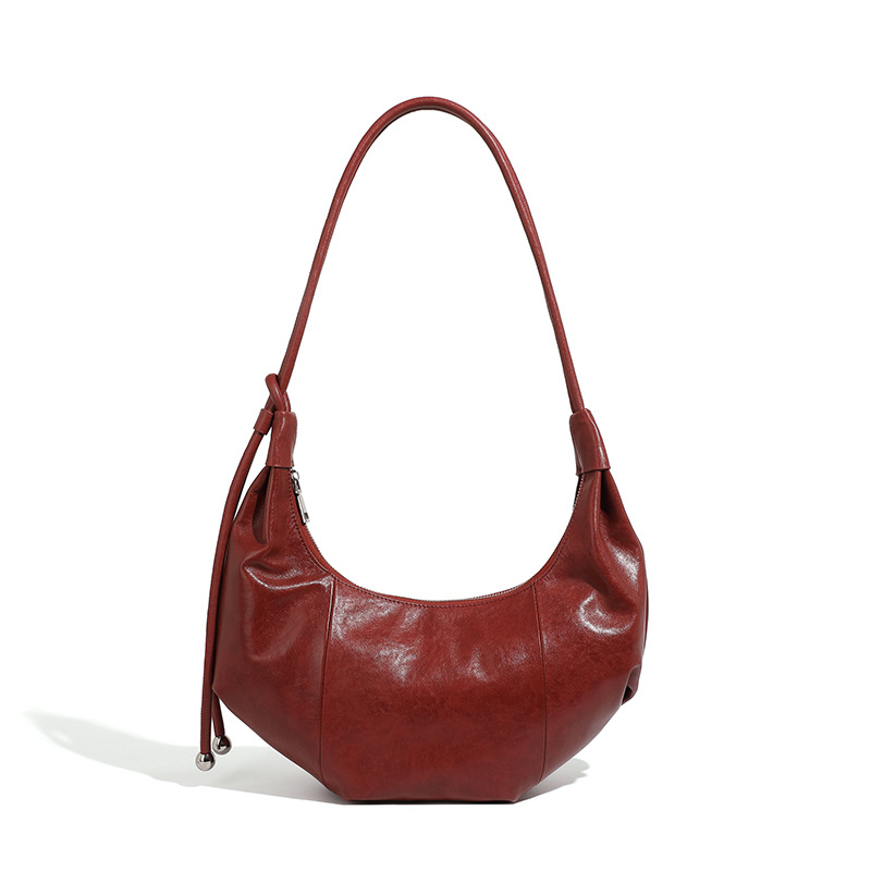 Original Design Genuine Leather Crossbody Bag - Large Capacity Shoulder Bag & Underarm Bag For Women's Commuting - Thumbnail 6