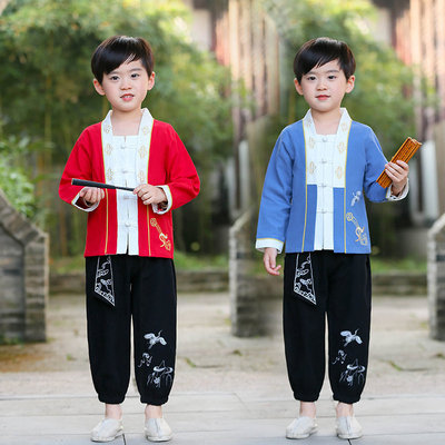 baby outfit hanfu suit Chinese wind embroidered children show costume spring hanfu
