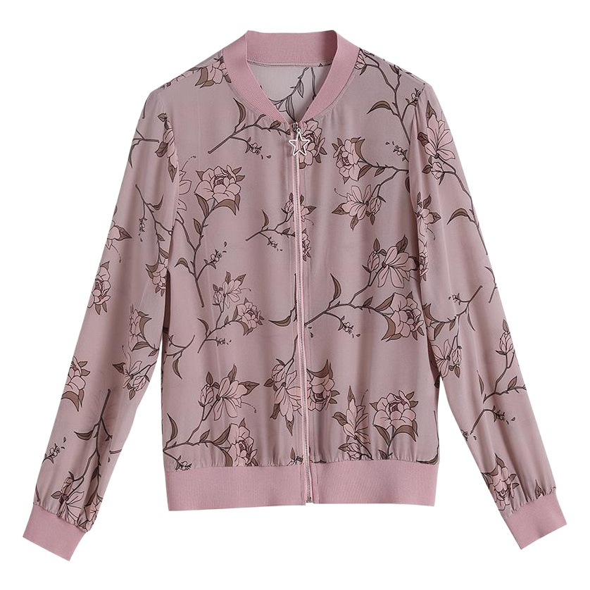 Gasa abrigo corto de las mujeres manga larga primavera y otoño 2023 nueva chaqueta cardigan suelta protección solar cremallera superior verano