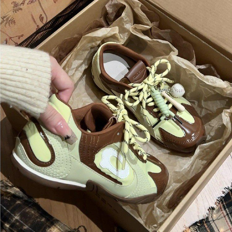 Qiyor retro versátil zapatos de entrenamiento de béisbol de otoño nuevos zapatos deportivos casuales delgados de carreras de moda