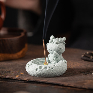 Guochao Qingsha Wenchuang Zodiac Incense Insert Office Desktop Home Decorations Tea Pet Ornaments Line Incense Hold