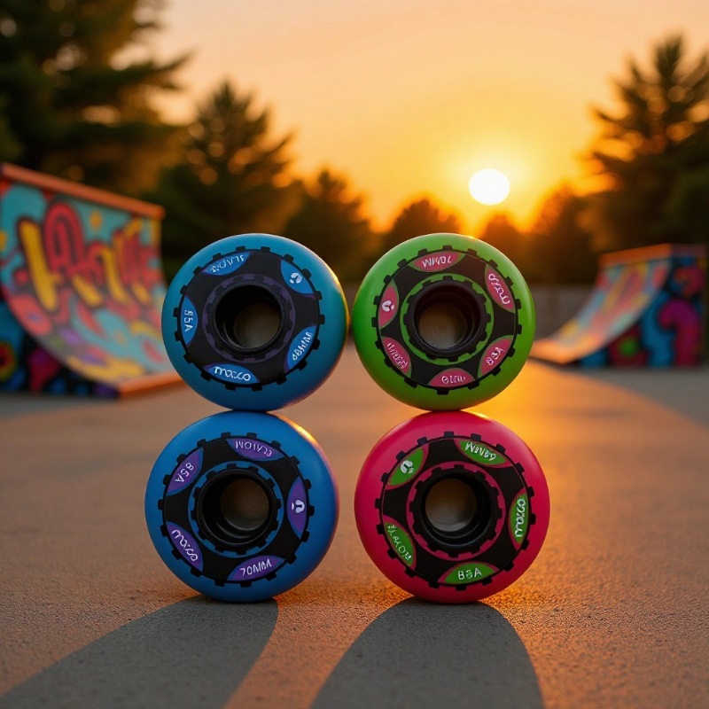 seba meters high children's roller Skates roller skates wheel flat flower wheel high-end professional wear-resistant high-elastic full meat wheel 85A