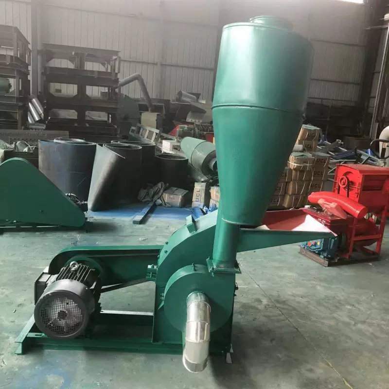 谷物稻壳锤片式粉碎机 农用养殖饲料粉碎机 猪牛羊饲料打糠粉碎机