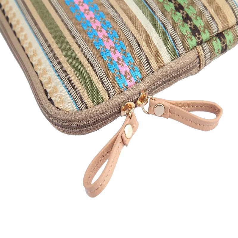 LISEN ethnic style striped notebook liner bag 10/11/13/14/15.6 inch computer bag tablet bag