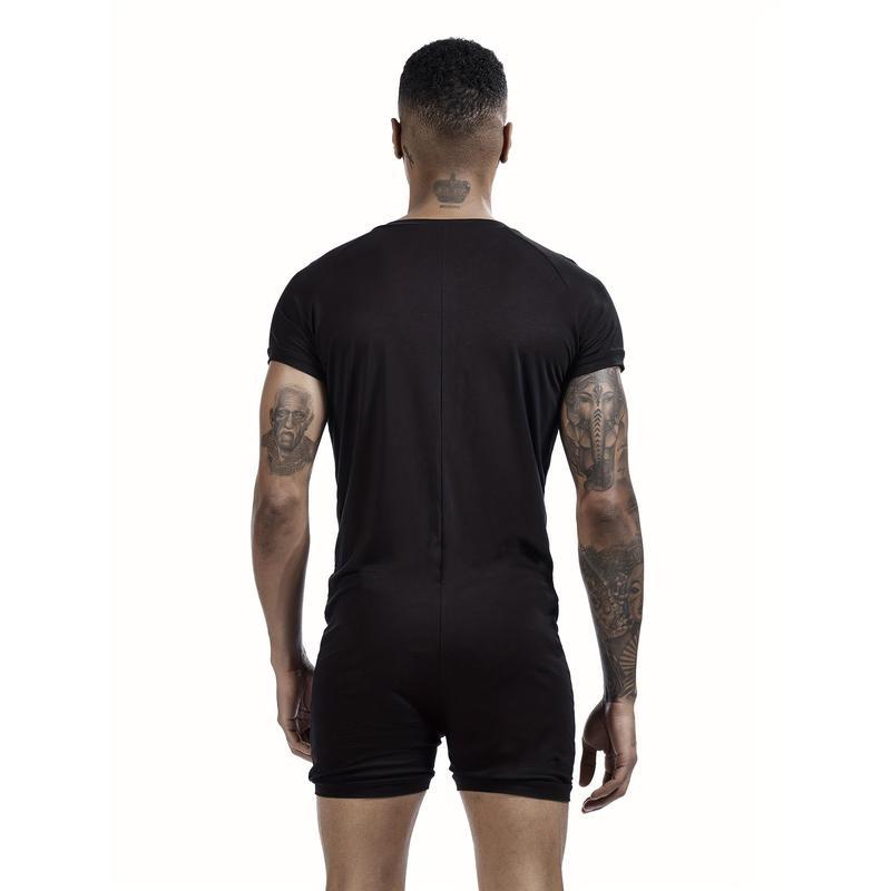 M 748 Button Front Training Jumpsuit Men's One-piece Suit
