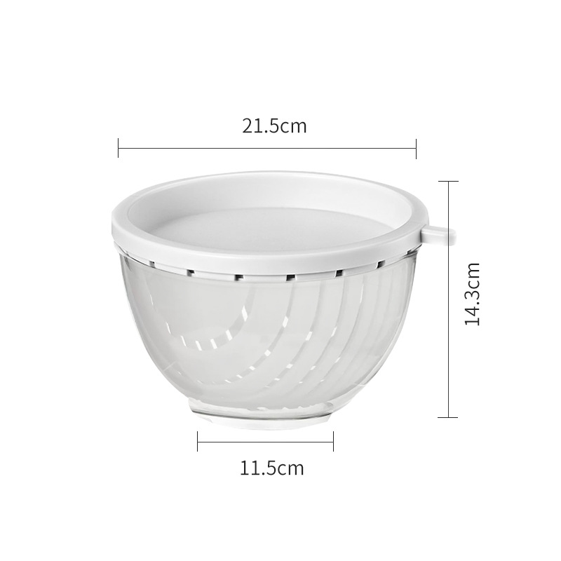 Kitchen Salad Vegetable Dehydrator Household Vegetable Washing And Spinning Artifact Dryer Drain Basket Manual Water Spin Dryer