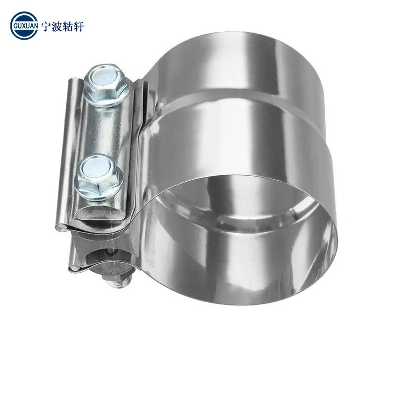 SS409不锈钢5寸汽车排气管变径卡箍卡车车身