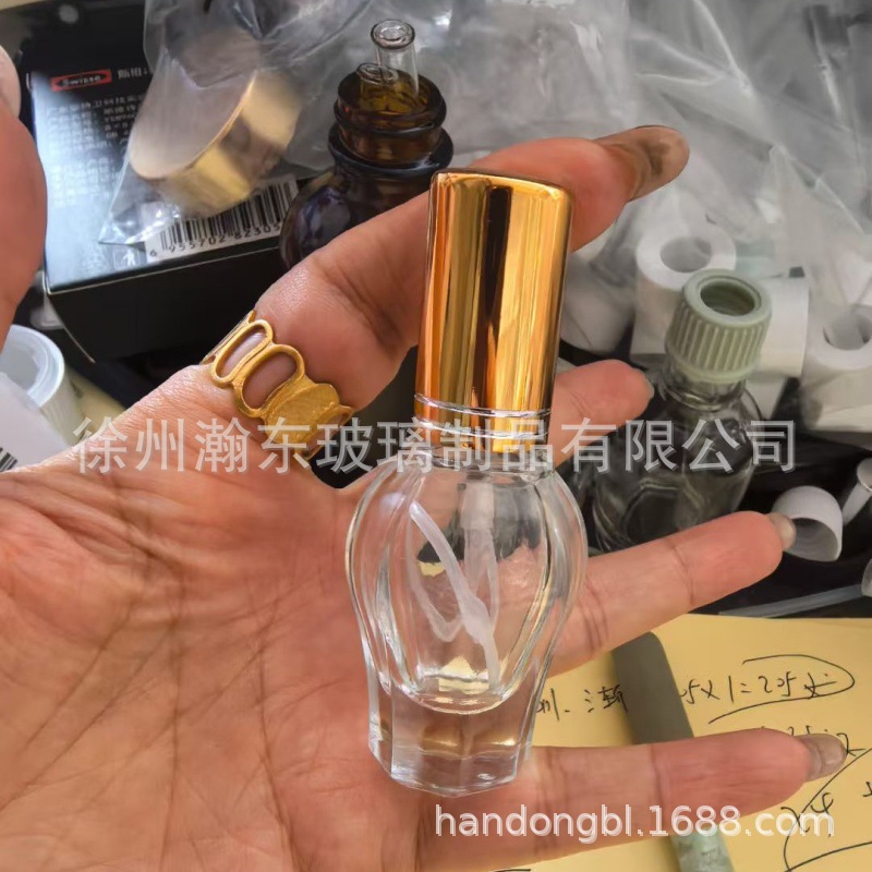 Botella de perfumes de pequeño volumen 10ml 12ml 15ml botella de bola botella de vidrio botella de pulverización