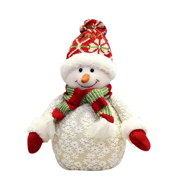 クリスマス装飾雪花シリーズ公仔雪だるま老人鹿クリスマスツリーの下にホテルのデパートのシーンが配置されている|undefined
