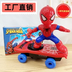 ディザトーンのスパイダーマンのおもちゃの特技のスケートボードの360は転がることができない児童の益智のおもちゃの代行を転がします。