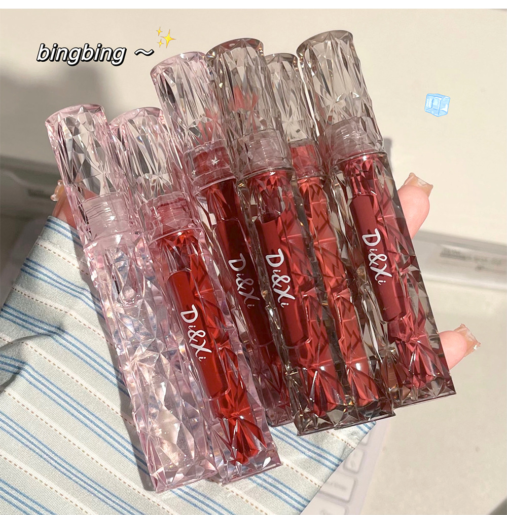DIXI Moisturizing Mirror Water Light Lip Gloss, brightening and whitening, hydrating lipstick, chubby lips, versatile makeup, affordable wholesale undefined