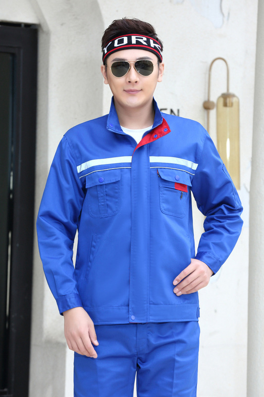 汚れにくく耐摩耗性の男性用長袖作業服スーツ、溶接機、自動車修理現場の上着、作業場の作業服、工場の作業服、労働保護服|undefined