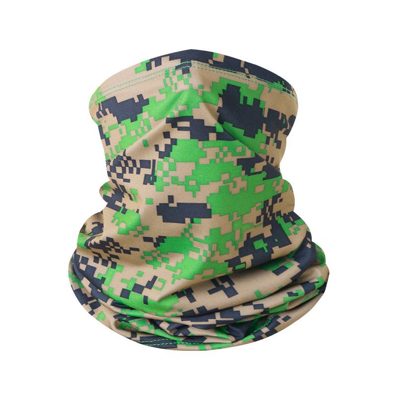 Verano delgado hielo buñuelo mágico de color sólido, montaña, ciclismo, máscara solar, protección de cuello transpirable