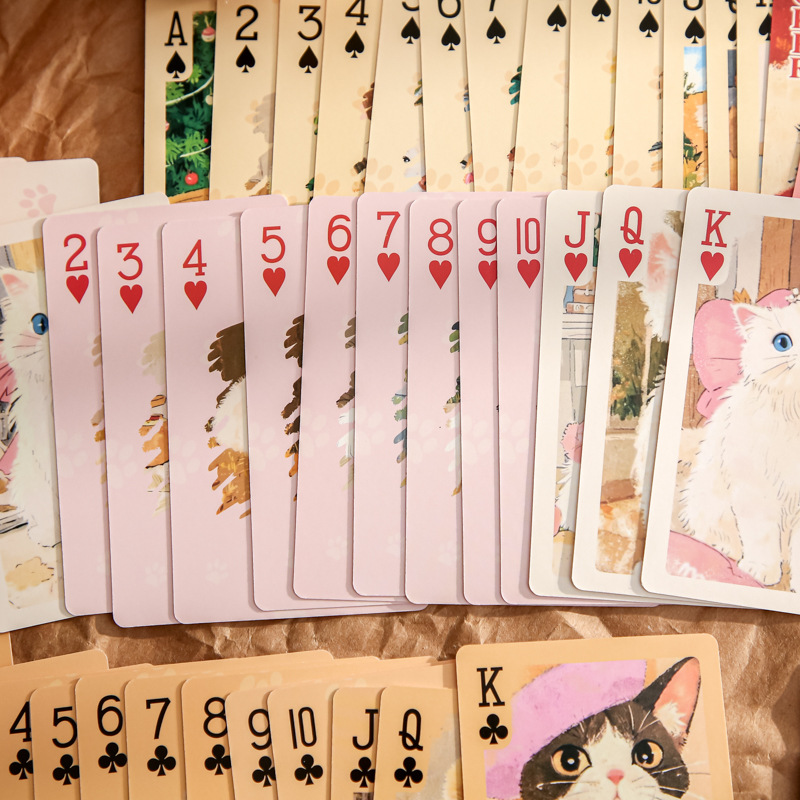 Mr. Paper lindo naipes de mascotas linda fiesta personalidad original naipes de alto valor