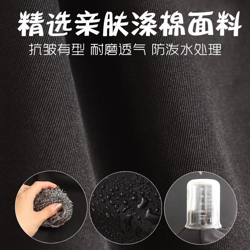 きれいな通気作業エプロン現代シンプルな女性家庭用キッチン出勤腰綿布耐摩耗性作業服ネイルサロン|undefined