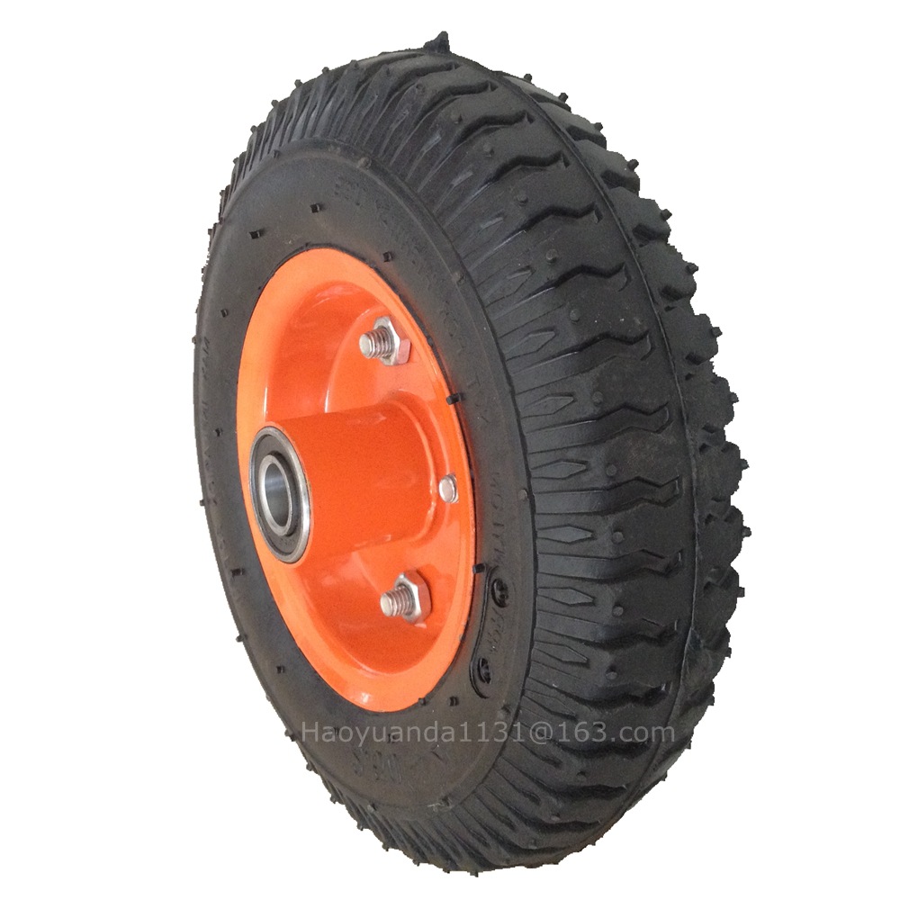微耕机手推车8英寸2.50-4充气轮子工具拖车脚轮橡胶轮air wheel