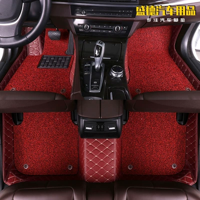 Drop Shipping, Cross-Border E-Commerce Wholesale and – Modelə uyğun ayaqaltı - five-seat-car-mat-wine-red-black-red-double-layer