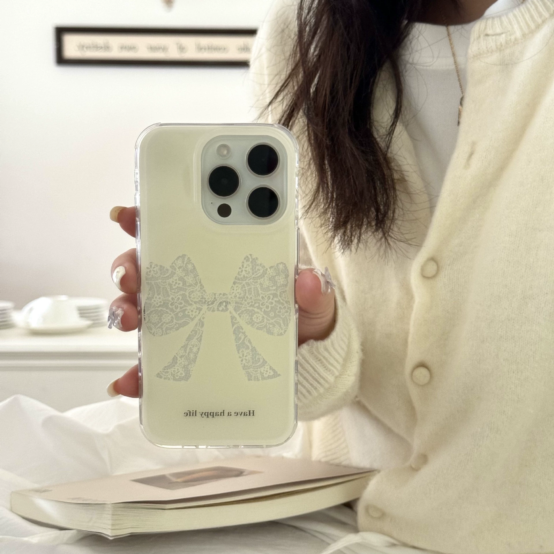 Яблоко, жёлтый iPhone15 Pro с бантом, совместимый чехол для телефона, iPhone 16, iphone, 16promax, 14