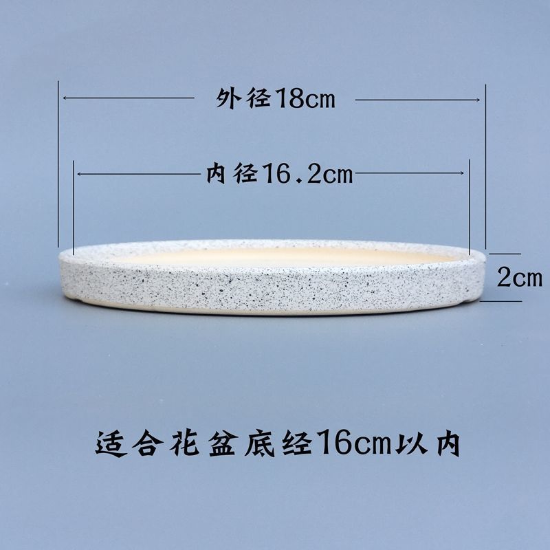 bandeja de base de maceta cerámica gran redonda blanco negro esmaltado bandeja de base de agua 2025 cerámica envío gratuito