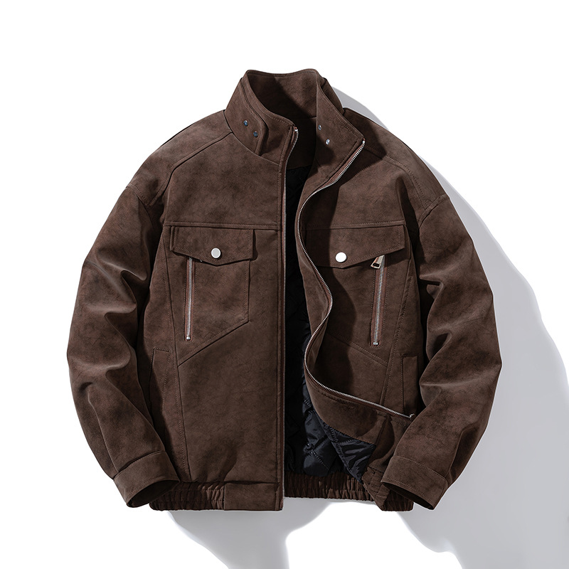 Foreign Trade Wholesale Trendy Brand Large Size Jacket Men's Spring and Autumn Casual Jacket Jacket Youth Handsome Korean Style Top Jacket