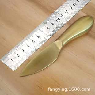 In stock wholesale stainless steel pointed cheese knife suit golden butter knife cheese butter knife cake baking tool