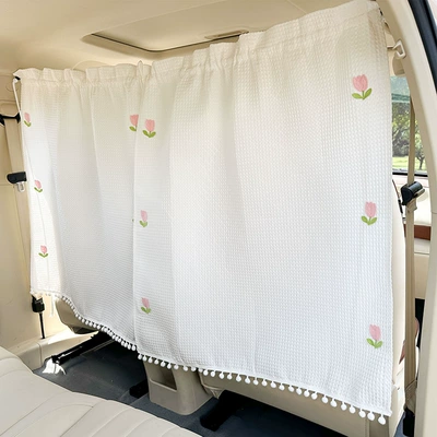 Car curtains Large Waffle Car Rear Barrier - 12-large-waffle-small-tulip-curtains