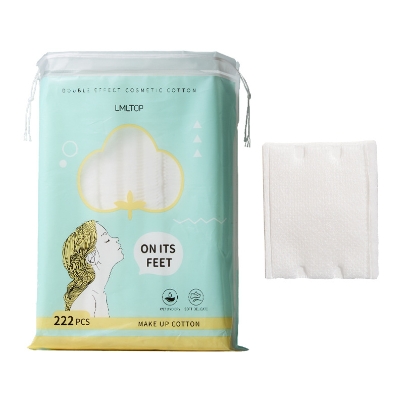 LMLTOP crossover exclusivamente para almohadilla de algodón sándwich VN 222 piezas de almohadilla húmeda gruesa desmaquillante hoja de algodón TOP-165