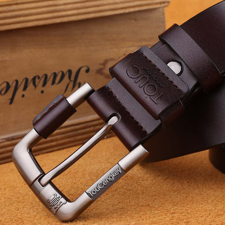 Belt men's pin buckle business young peo...