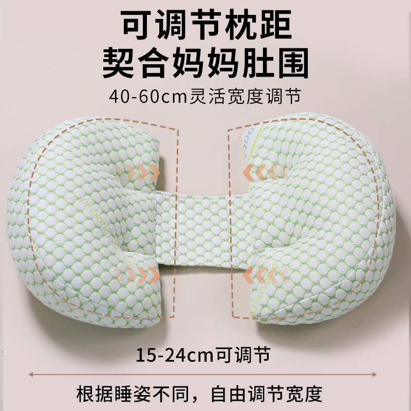 Pregnancy Pillow, Pregnancy Sleeping Pillow, U-Shaped Waist Pillow, Inner Core for Waist Support and Belly Support, Postpartum Side Sleeping Pillow for Pregnant and Postpartum Women