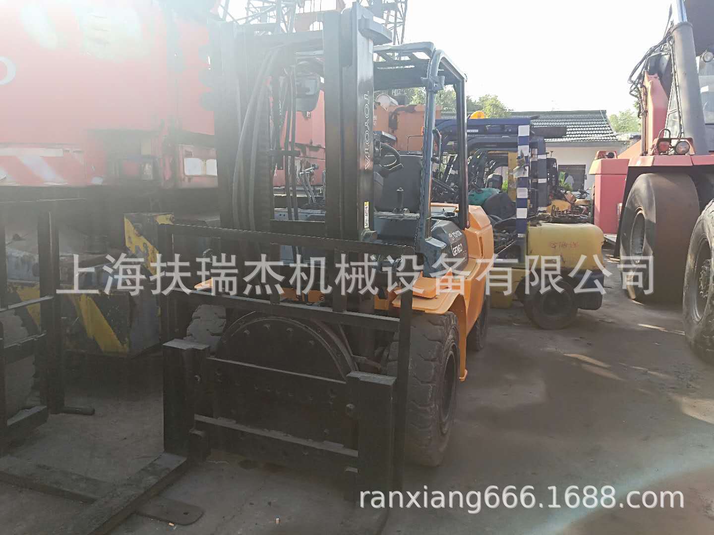 TOYOTA5吨丰田柴油叉车两节门架升高3米柴油叉车 小松3吨叉车