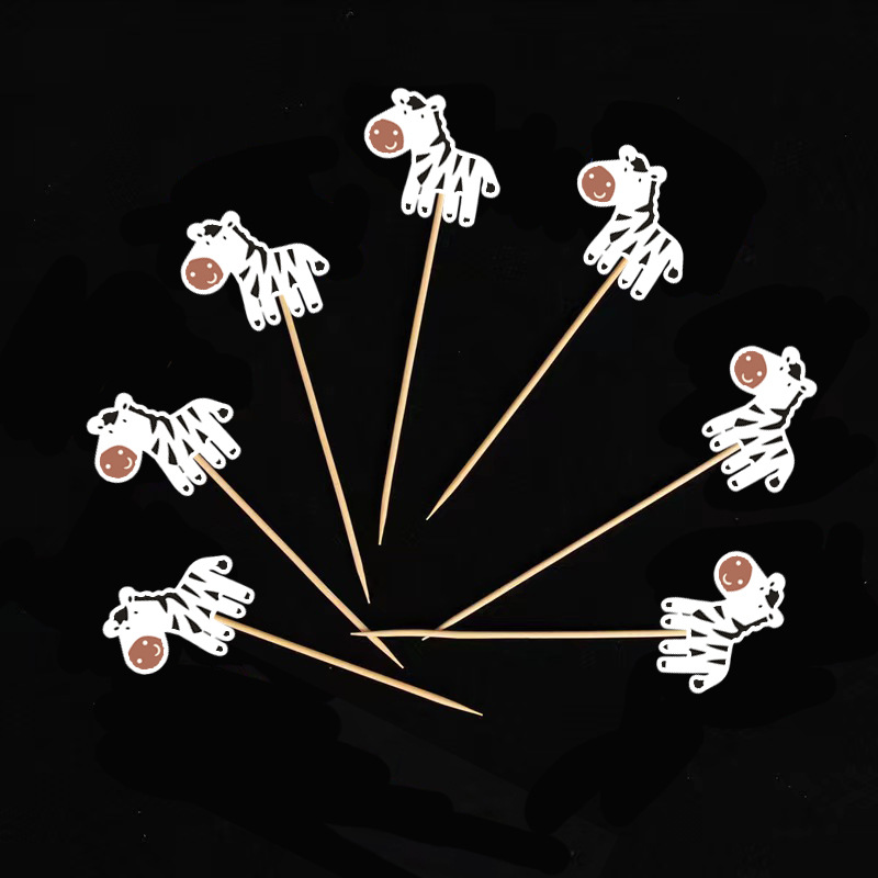 Adorno de pastel de oso nuevo de Amazon transfronterizo, tema animal, adorno de postre para fiesta de carnaval