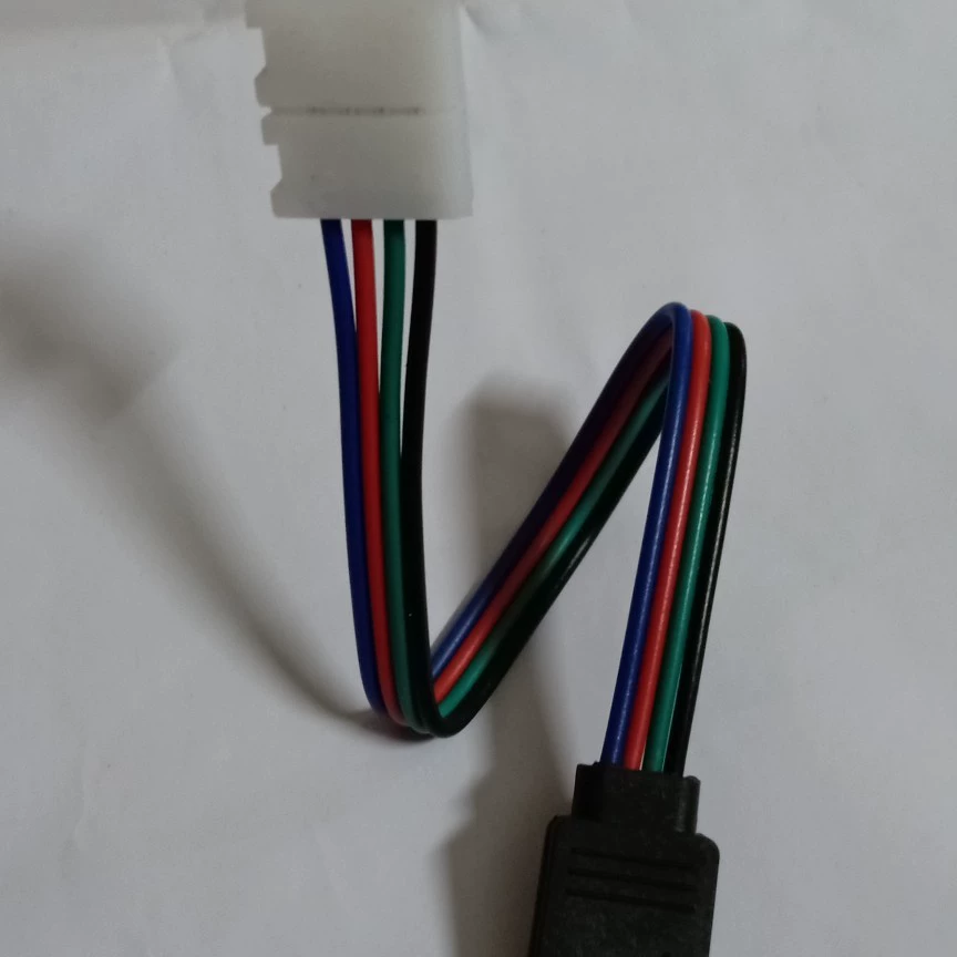 Линия подключения светодиодной ленты 5050RGB Линия подключения светодиодной ленты без пайки Линия подключения красочной ленты