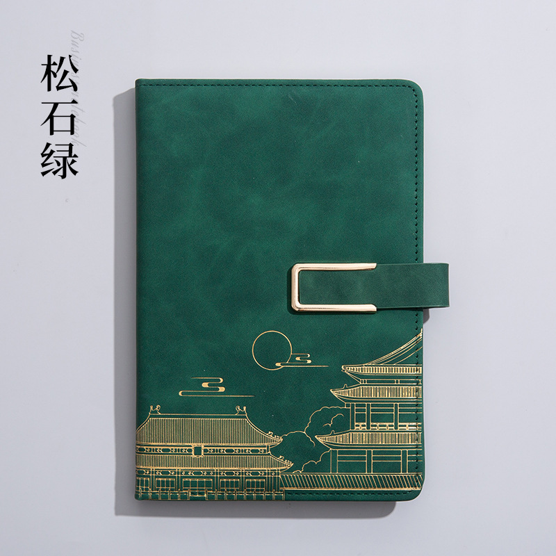 商务国潮笔记本保温杯礼盒套装封面可印刻字本子纸记事本文化礼品|undefined