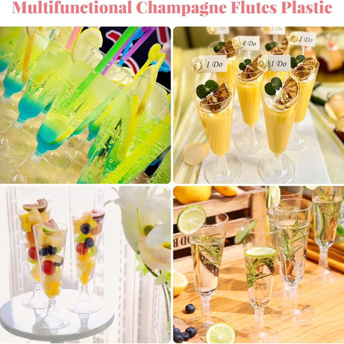 Cross-border factory one-time use champagne glasses transparent pudding cups plastic cups high-stem red wine glasses mousse cups dessert cups