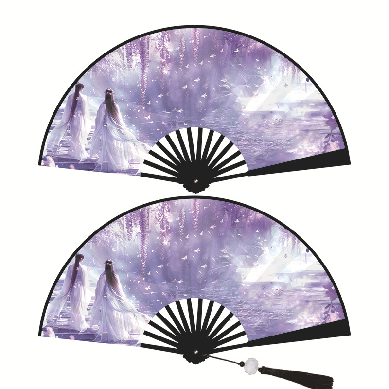 8 인치 양면 동일 (술과 함께 사쿠라 떨어지는 나비 댄스)