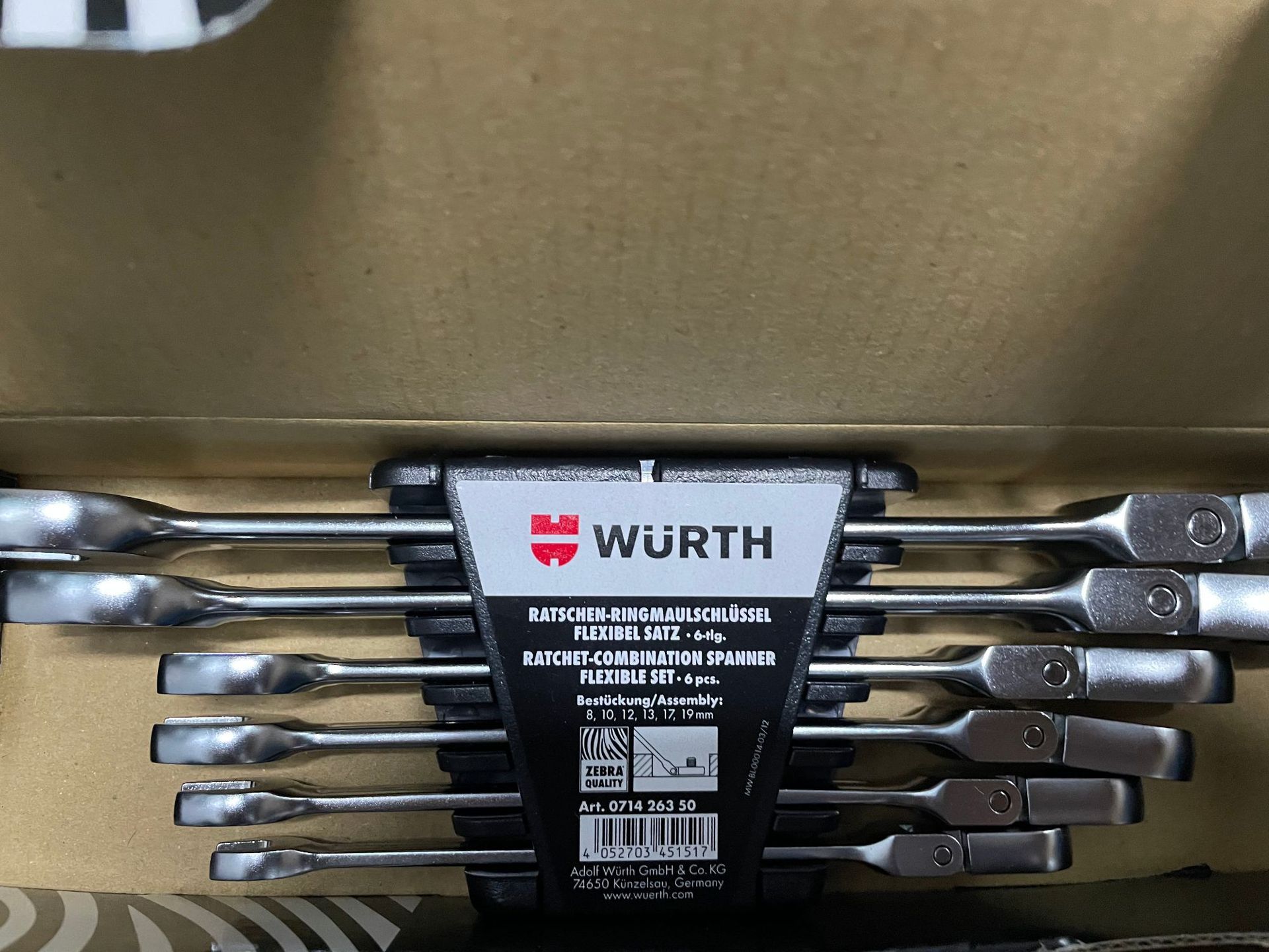 德国WURTH伍尔特棘轮组合扳手套件 71426350