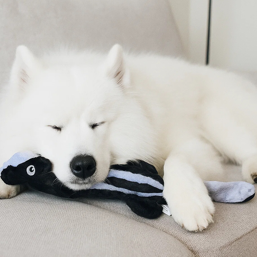 Dog Companion to Relieve Stress and Grind Teeth, Pet Sound, Bite-Resistant Training, Interactive Plush Leather Shell, Cat Boredom Relief, Weave Toy