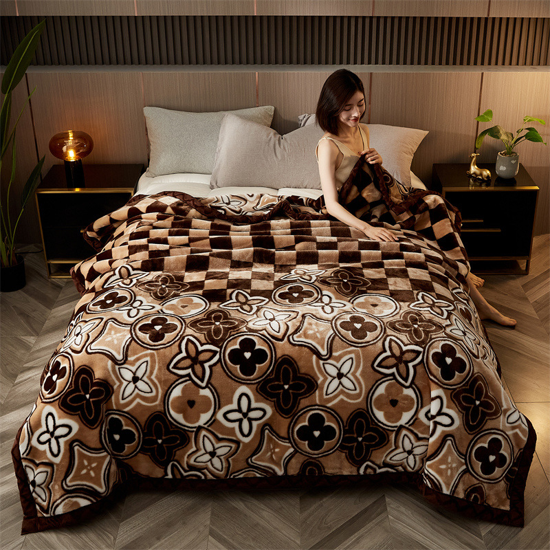 2024 nueva manta raschel gruesa