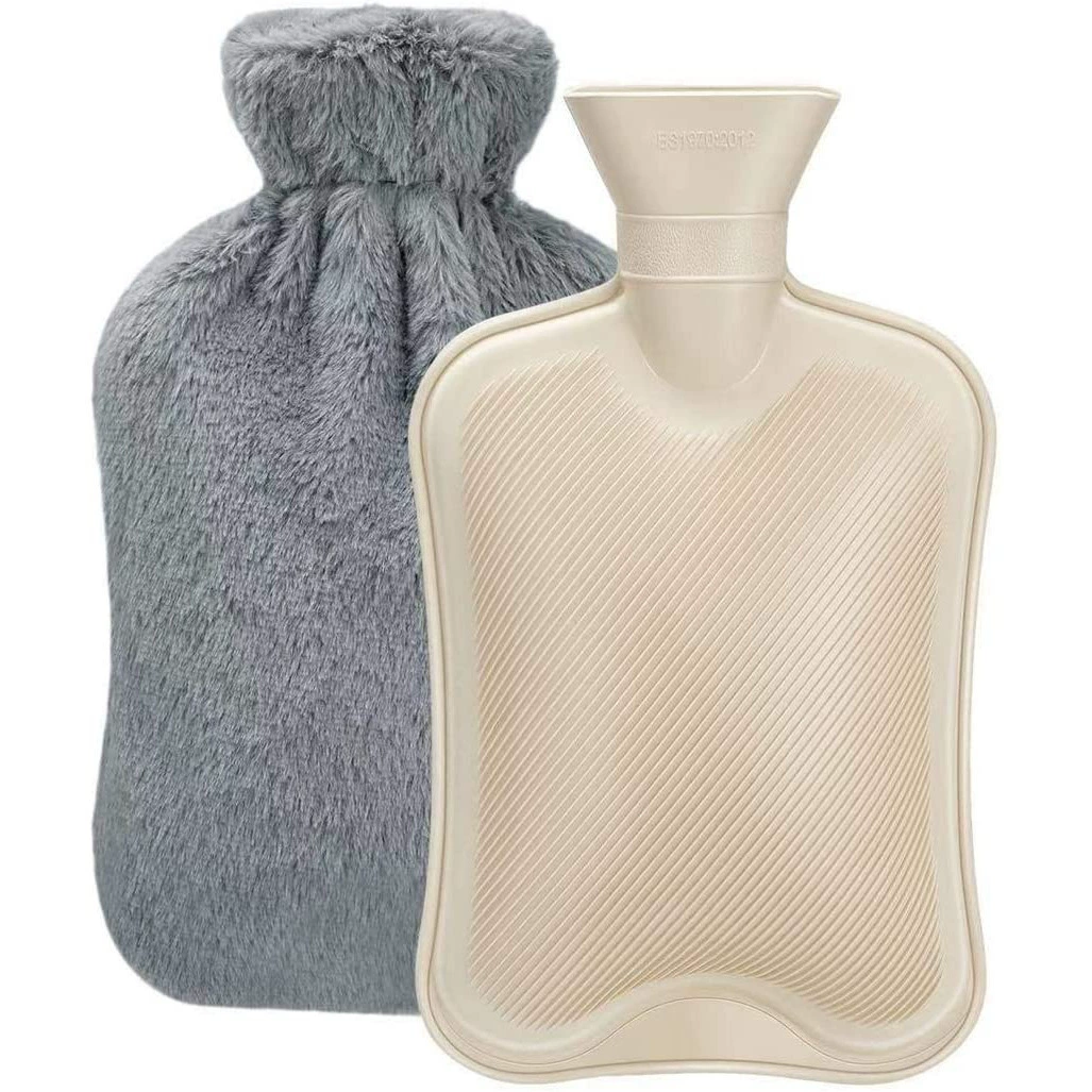 Cross-border supply water-filled water-inflated hot water bag rubber plush warm hand bag hot water bottle warm water treasure