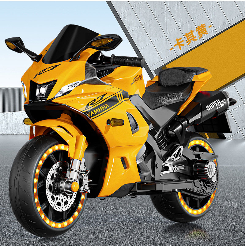Motocicleta Eléctrica de Dos Ruedas para Niños para 3-9 Años de PP, Recargable image 6