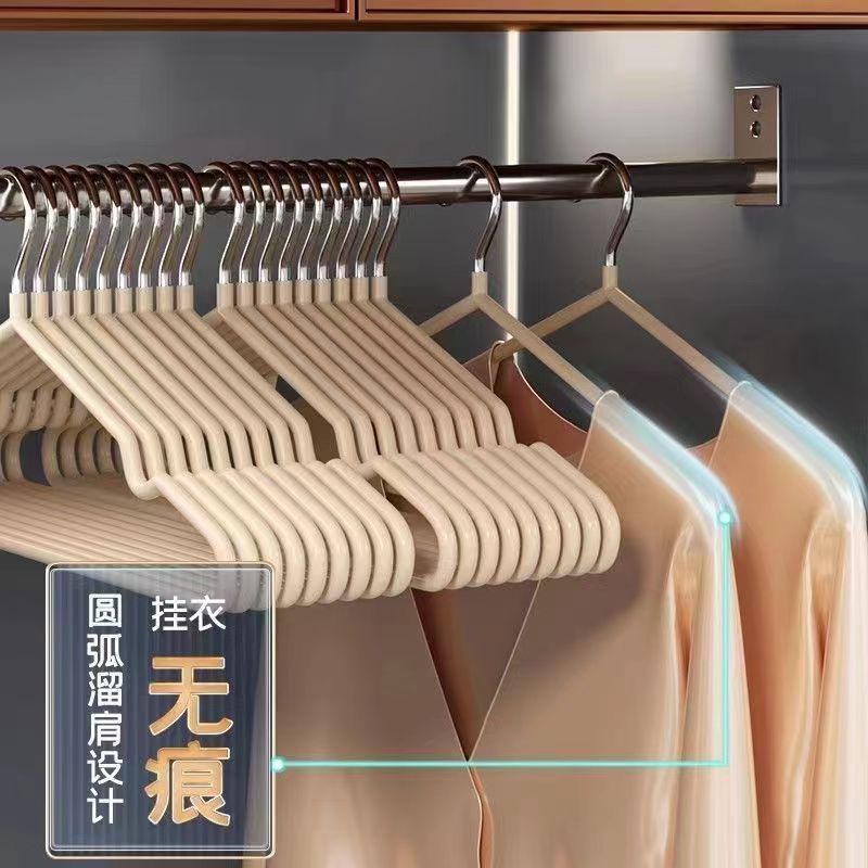 成人衣架加粗家用无痕晾晒挂钩防滑衣撑子加厚衣服挂学生宿舍批发|undefined