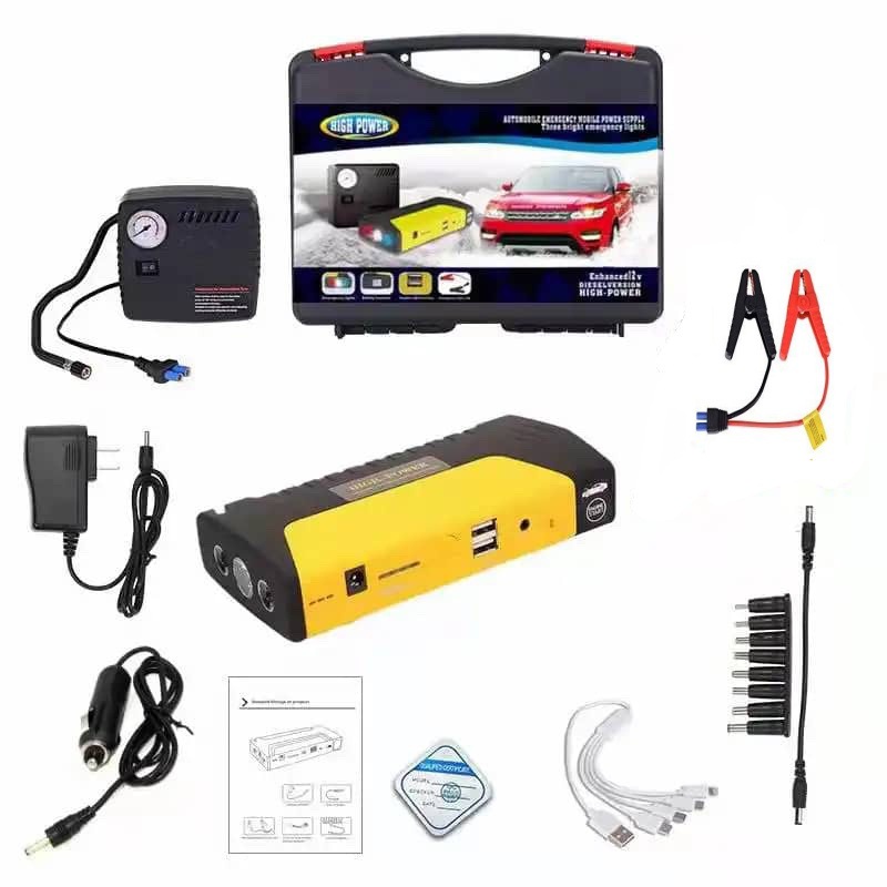 Arrancador de Coche Portátil TM15 12V, con Bomba de Aire, de Emergencia